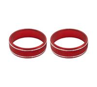 para Jeep para Renegade Interior del Automóvil Audio Sonido CD Volumen Ajuste Perilla Interruptor Botón Decoración Cubierta Anillo Accesorios Pegatinas Decorativas(Rojo)