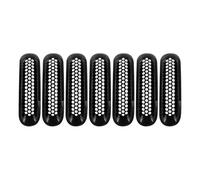 Para Jeep Para Wrangler JK 2-Puertas Y 4-Puertas 2007 2008 2009 2010-2015 Parrilla Delantera Coche Inserciones Malla Rejilla Guarda Parrilla parachoques delantero