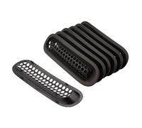 Para Jeep Para Wrangler JK 2007-2017 Kit Rejilla Carreras Malla Parrilla Delantera Parachoques Superior Negro Molduras Marcos Coche Parrilla parachoques delantero