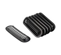 Para Jeep Para Wrangler JK 2007-2017 Kit Rejilla Carreras Malla Parrilla Delantera Parachoques Superior Negro Molduras Marcos Coche Parrilla parachoques delantero