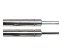 Para Jeep Para Wrangler JK 2007-2018 Capó Delantero Modificar Puntales De Gas Barras De Resortes Amortiguador De Soporte De Elevación De Choque(Stainless Steel)