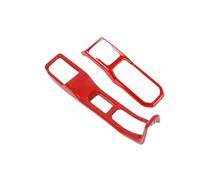 Para Jeep Para Wrangler JL 2018-2024 Panel De Cambio Marchas Coche Soporte Para Vasos Cubierta Decorativa Pegatinas Embellecedoras Estilo Automóvil(Red)