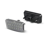 Para Jeep Para Wrangler Para JL 2017 2018-2022 Luces Matrícula LED Lámparas Matrícula Trasera 24smd Blanco OEM 68310837AA Número Licencia Luz Placa