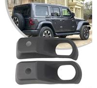 Para Jeep para Wrangler para JL 2018+ cubiertas de lámpara antiniebla delantera, juego de bisel de repuesto directo para ambos lados (con agujero)