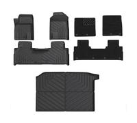 para Jetour T2 para Traveler 2024-2026 Alfombrillas Maletero para Todo Tipo Clima Delanteras Traseras con Revestimiento Pies Alfombrillas Velour(7PCS Double Layer)