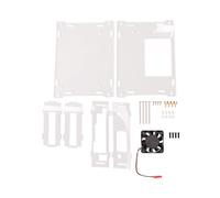 Para Jetson B01 A02 2GB Placa de Desarrollo de Carcasa AcríLica Carcasa Protectora Universal con Ventilador de RefrigeracióN