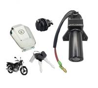 Para Jianshe Para YBR125 Para JYM125 Para YMH125 Arranque Llave Interruptor Encendido Tapa Tanque Combustible Cerradura Asiento Cerradura Llave Encendido(E)