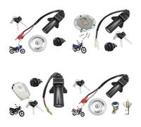 para Jianshe YBR125 JYM125 YMH125 YS250 Llave De Encendido Motocicleta Tapa del Tanque Combustible Cerradura Asiento Interruptor Encendido Motocicleta(A)