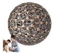 Para juegos de rol - poliédricos de 100 caras - D100 Dađi de metal 50 mm Individual 100 caras Multi cara con terciopelo Herramienta de entretenimiento de alta precisión para jugadores serios y coll