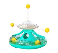 Para juguetes para gatos para gatos de interior. El juego de cuerdas de juguete de comida para gatos mesa de placas Funny Ball Multifunktio Turntable Food Fuga Toy Tease Béisbol