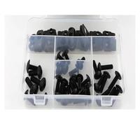 Para K1200GT 2003 2004 2005 Capó Completo Kit De Tornillos De Carenado Tornillos De Carenado Arandela Tuercas De Sujeción Kit de tornillos de carenado(Negro)