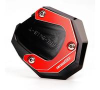 para K1600B K1600GT K1600 GTL 2017-2023 (no Apto para 2011-2016) CNC Motocicleta Soporte Extensión Pie Lateral Ampliar Almohadilla(Red-K1600GTL)