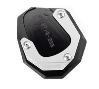 para K1600B K1600GT K1600 GTL 2017-2023 (no Apto para 2011-2016) CNC Motocicleta Soporte Extensión Pie Lateral Ampliar Almohadilla(Silver-K1600B)