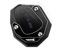para K1600B K1600GT K1600 GTL 2017-2023 (no Apto para 2011-2016) CNC Motocicleta Soporte Extensión Pie Lateral Ampliar Almohadilla(Black-K1600B)