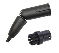 Para Karcher Accesorio limpiador a vapor 2.863-159.0 Turbo cepillo para grietas bordes limpieza de esquinas (A)