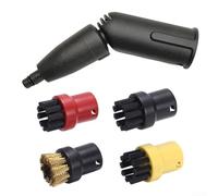 Para Karcher Accesorio Limpiador de Vapor 2.863-159.0 Turbo Cepillo Set Para Grietas Bordes Limpieza de Esquina (B)