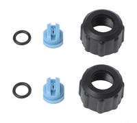 Para KARCHER para PUZZI 8/1 10/1 100 200 Kit de tuerca de boquilla compatible número de pieza 4 130 001 0 con 2 boquillas, 2 tuercas y 2 anillos de sellado para tapicería y limpieza de alfombras