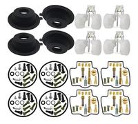 Para Kawasaki 1990-2001 para Ninja ZX-11 ZZR1100 ZZ-R 1100 Kit de reparación de carburador de motocicleta flotador de pistón Reemplazo del carburador