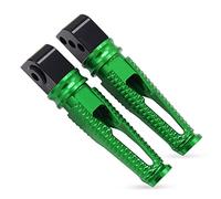 Reposapiés para Moto para Kawasaki ER6N ER6F Z650 Z750 Z800 Z900 Z900RS Z1000 ZX10R ZX9R ZX-14R/ZZR1400, Estribos Traseros para Motocicleta, Reposapiés Pedales Pie de Moto (Color : Verde)