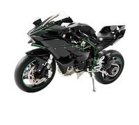 para Kawasaki H2R, Aerosol De Aleación para Motocicleta Carreras, Modelo Dinámico, Llave Inicio, Deportiva, Juguete con Luz Sonido 1:6/1:9