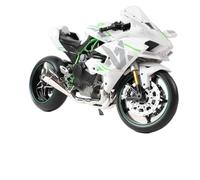 para Kawasaki H2R Motocicleta De Aleación Modelo Dinámico Llave Inicio Carreras Spray Deportes Sonido Luz Juguete 1:6 1:9