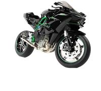 para Kawasaki H2R Motocicleta De Aleación Modelo Dinámico Llave Inicio Carreras Spray Deportes Sonido Luz Juguete 1:6 1:9