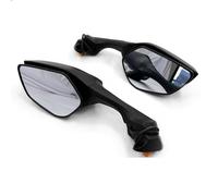 Para Kawasaki NINJA ZX-10R 2016-2020 2017 2018 2019, Espejo Plegable Para Motocicleta Con Intermitentes, Espejos Retrovisores(Negro)