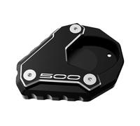 Para Kawasaki NINJA500 Para Z500 Para Ninja 500 Para SE 2024 2025 Accesorios Motocicleta Soporte Lateral Placa Ampliadora(1 Black)