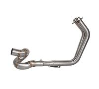 Para Kawasaki NINJA650 Z650 2017-2023 para escape de motocicleta enlace frontal giratorio inoxidable para tubería Tubo de escape delantero