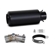 Para Kawasaki Para ER6F Para ER-6N 2006-2023 Escape Motocicleta | Silenciador Escape Motocicleta Kit Tubo Deslizante Línea Proyecto Deportiva(Black B)