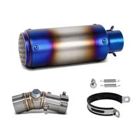 Para Kawasaki Para ER6F Para ER-6N 2006-2023 Escape Motocicleta | Silenciador Escape Motocicleta Kit Tubo Deslizante Línea Proyecto Deportiva(Blue I)