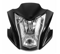 para Kawasaki para ER6N 2012 2013 2014 2015 Carenados De Faro Delantero De Motocicleta Negro Capó De Faro Delantero 2 Colores Faro De Trabajo De Motocicleta(Negro)