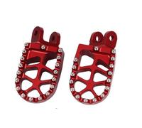 para Kawasaki para KLR650 1987-2007 Reposapiés De Motocicleta Estriberas Pedales Reposapiés Reposapiés Delanteros(Rojo)