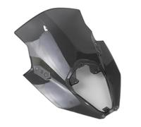 Para Kawasaki Para Ninja Para 650 Para ER6F 2020 2021 2022 2023 Deflector De Viento Doble Burbuja Parabrisas Motocicleta Alerón Extensión Deflector Viento(Gray)