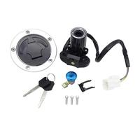 Para Kawasaki Para Ninja Para ZX6R Para ZX-6R 2013-2018 1 Juego Interruptor Bloqueo Ignición Motocicleta Cubierta Tapa Tanque Gasolina Con 2 Llaves Cerradura De Encendido