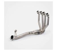 Para Kawasaki para Versys 1000 2012-2018 tubo inox escape moto | Tubo de conexión modificado, silenciador, cabezal de colector de escape completo, frontal deslizante(Stainless)