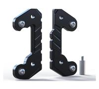 para Kawasaki para Z400 para Ninja 400 Pedal Motocicleta Soporte Elevación Pedal Delantero Aumento Y Soporte Movimiento Trasero Reposapiés Delanteros(Negro)