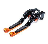 Para Kawasaki Para Zx-6r Para Zx6r Para Zx 6r Para Zx636 Palancas De Embrague De Freno Extensibles Plegables Ajustables Para Motocicleta Motocicleta Freno Palanca Embrague(Half orange)