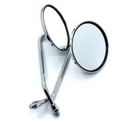 Para Kawasaki YZF R1 R6 R6S YZF-R25 YZF-R3 R125 YZF-R5 Motocicleta Espejos Traseros 10 Mm Espejo Retrovisor Aleta retrovisor plegable moto(Chrome 10MM)