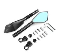 Para Kawasaki Z650 Z650RS 2016-2022 Motocicleta CNC Espejos Retrovisores De Aluminio Universal Azul Antideslumbrante Espejo Retrovisor Lateral(Negro)