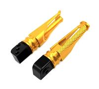 Para KAWASAKI Z650 Z750 Z900 Z900RS Z800 Z1000 Z1000SX ZX-10R ZX-6R / 636 ZX-9R ZX-12R Reposapiés Pasajero Motocicleta Traseros HQGQCEZEK(Oro)