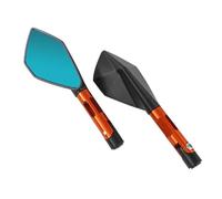 Para Kawasaki Z750 Z900 Z800 Espejos De Manillar Giratorios Ajustables Para Motocicleta Espejo Retrovisor Lateral retrovisor plegable moto(Orange)