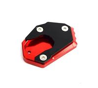 Para Kawasaki Z800 Z900 Z900RS Z1000 Z1000R ER6F ER6N ZX6R ZX10R, Pie De Motocicleta, Soporte Lateral, Placa De Soporte, Placa Ampliadora, Placa De Soporte CNC(Rojo)