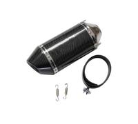 Para Kawasaki Zx6 636 2025 tubo de escape tubo inox escape moto | Tubo escape Universal para motocicleta, entrada 51mm, mufla fibra carbono Real completa, sin cordones