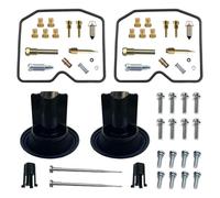 Para Kawasaki ZZR250 para NINJA 250R GPX250R EX250-F Kit de reparación de carburador con piezas de corte de aire flotador de diafragma de émbolo Reemplazo del carburador(E)
