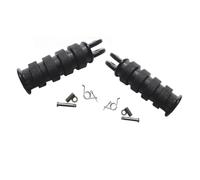 Para Keeway K Light 125 K Light 202 Reposapiés Pedales Motocicleta | Específico para bicicletas Plataforma de pie versátil Delantero/Trasero Goma/Metal negro Par