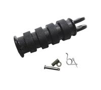 Para Keeway K Light 125 K Light 202 Reposapiés Pedales Motocicleta | Específico para bicicletas Plataforma de pie versátil Delantero/Trasero Goma/Metal negro Par