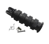 Para Keeway K Light 125 K Light 202 Reposapiés Pedales Motocicleta | Específico para bicicletas Plataforma de pie versátil Delantero/Trasero Goma/Metal negro Par
