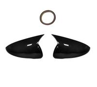 Para KIA K3 Para Cerato Para Forte 2019-2022 Cubierta Espejo Retrovisor Lateral Tapa Ala Embellecedor Carcasa Puerta Exterior Fibra Carbono Tapa Espejo Retroviso(Bright black)