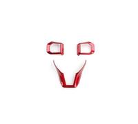 Para Kia K4 GT 2024-2026 Cubierta Volante Embellecedor Panel Botón Interruptor Coche Atrás Espej(Red)